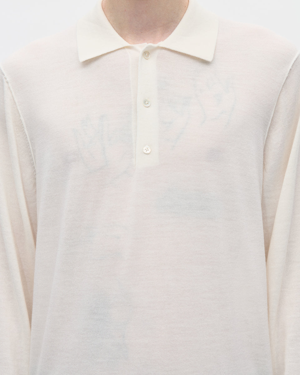 4-30K19 Polo 16GG Wool 002 Off White