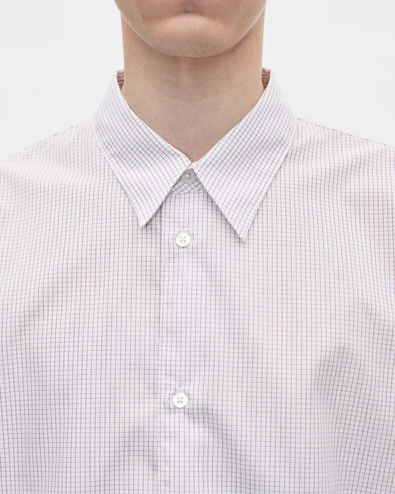 3-76S26 Sleepy Shirt Luxor 075 Maroon Check