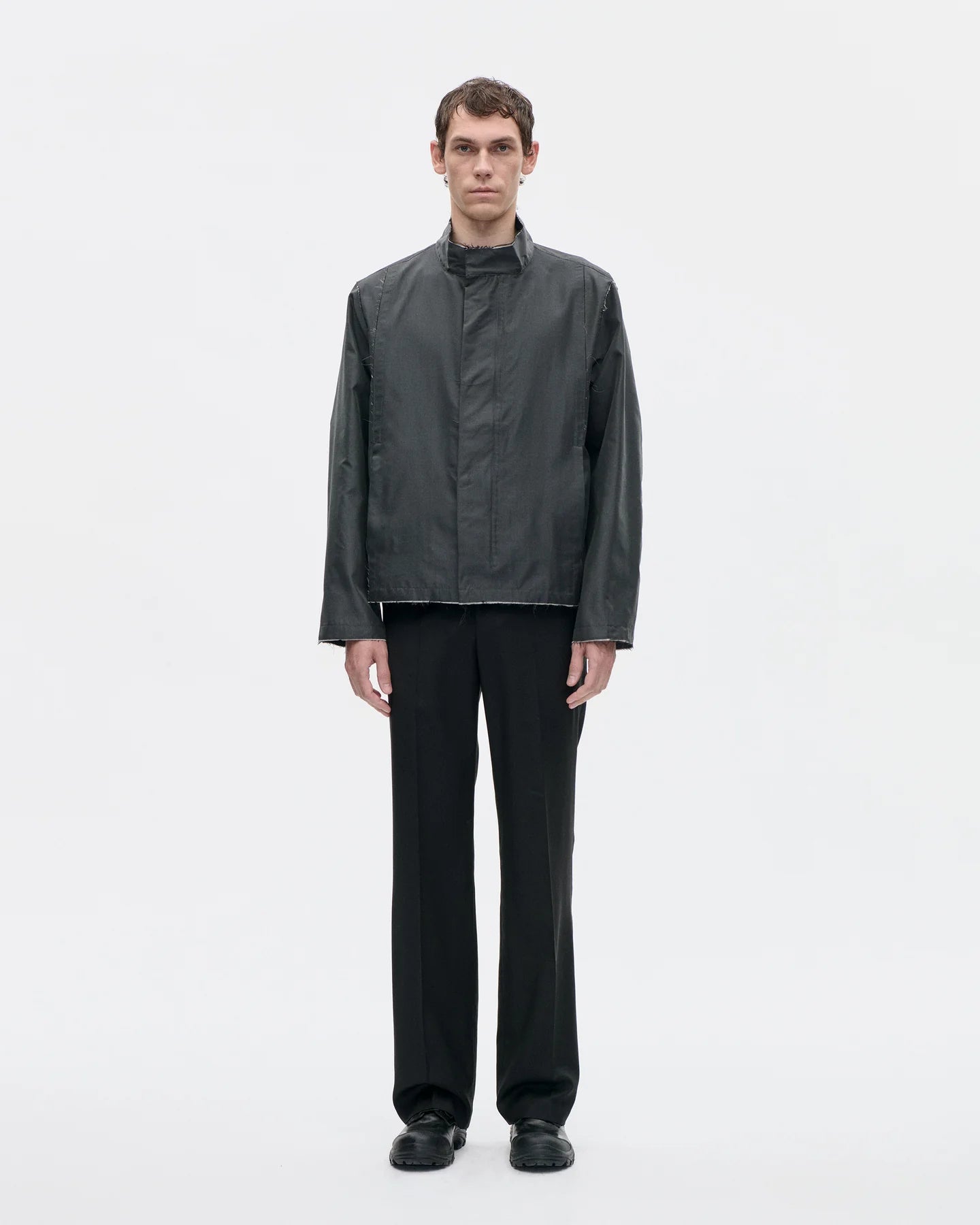1-65O53 Field Jacket Polyseta 008 Charcoal