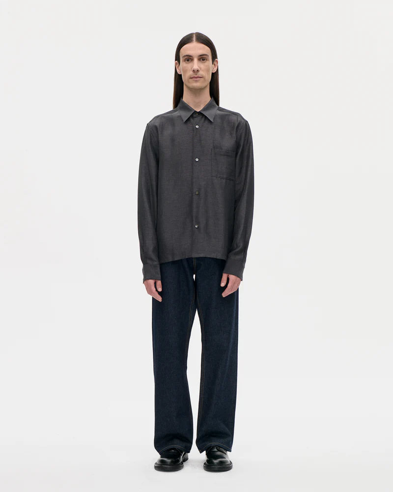 3-92S27 Dinner Shirt Acelin 008 Charcoal