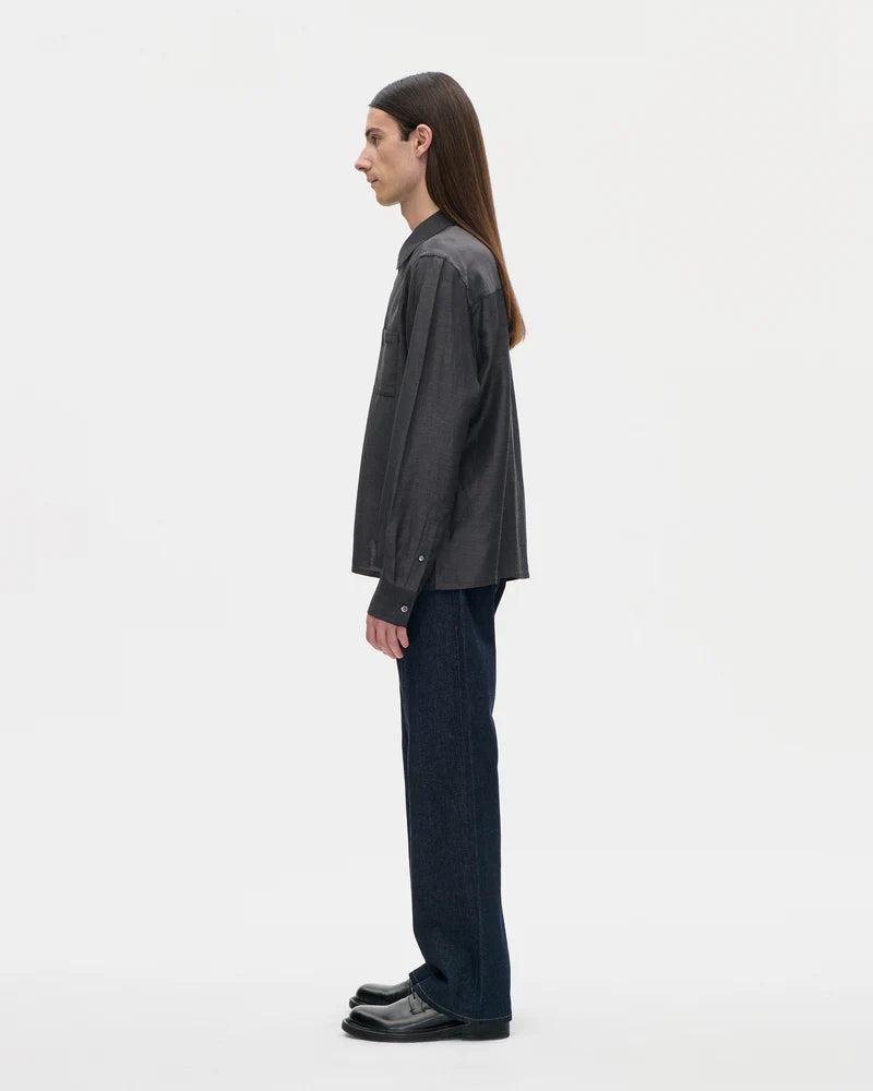 3-92S27 Dinner Shirt Acelin 008 Charcoal