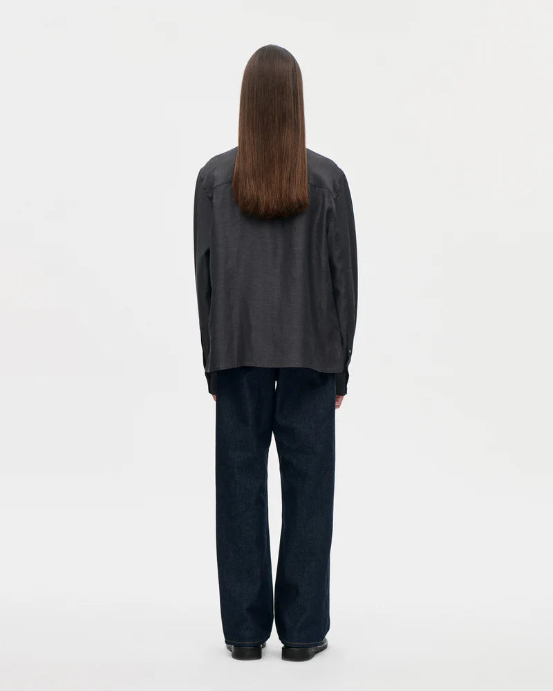 3-92S27 Dinner Shirt Acelin 008 Charcoal