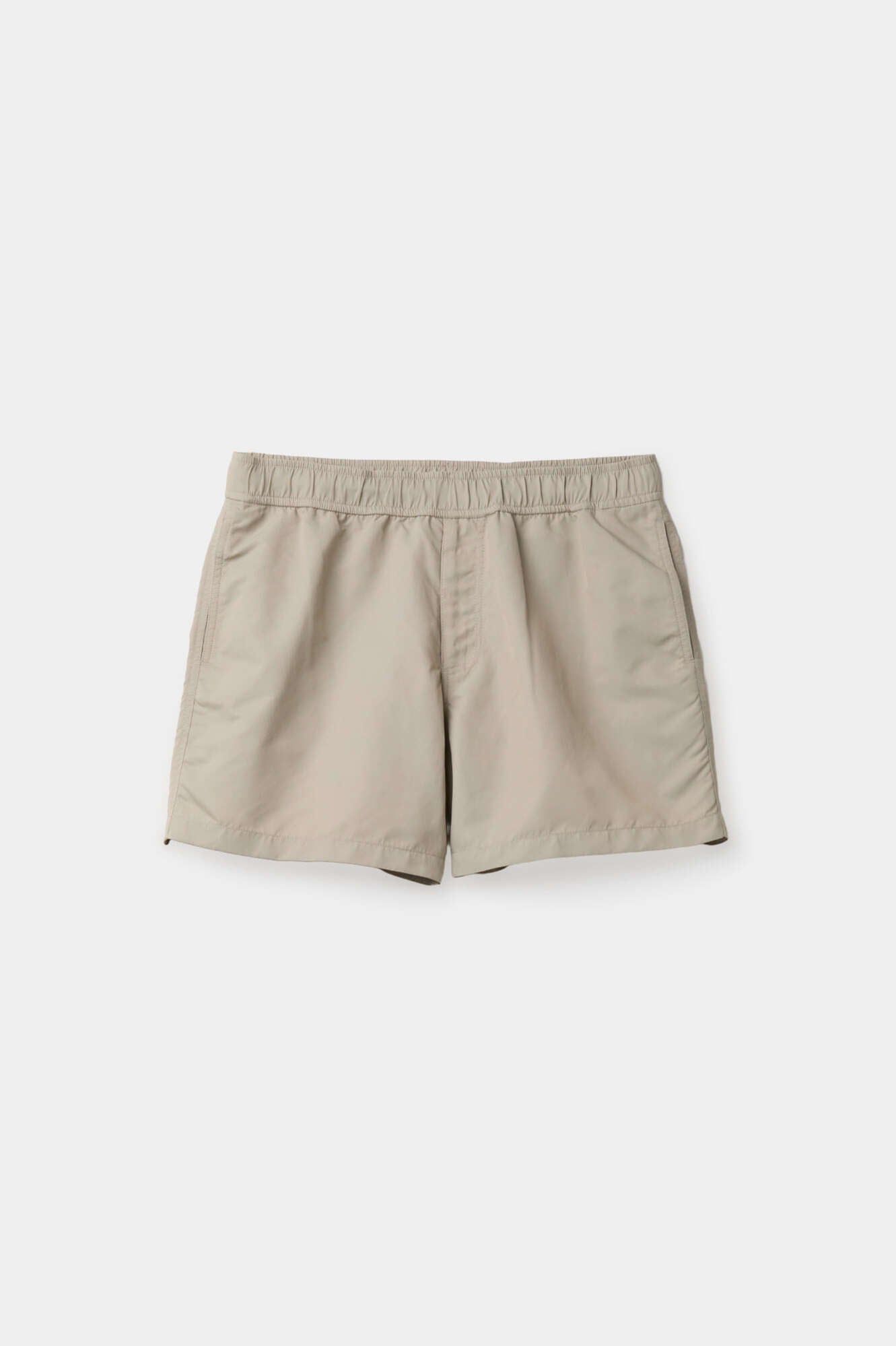 Puckering nylon tech shorts (Beige)