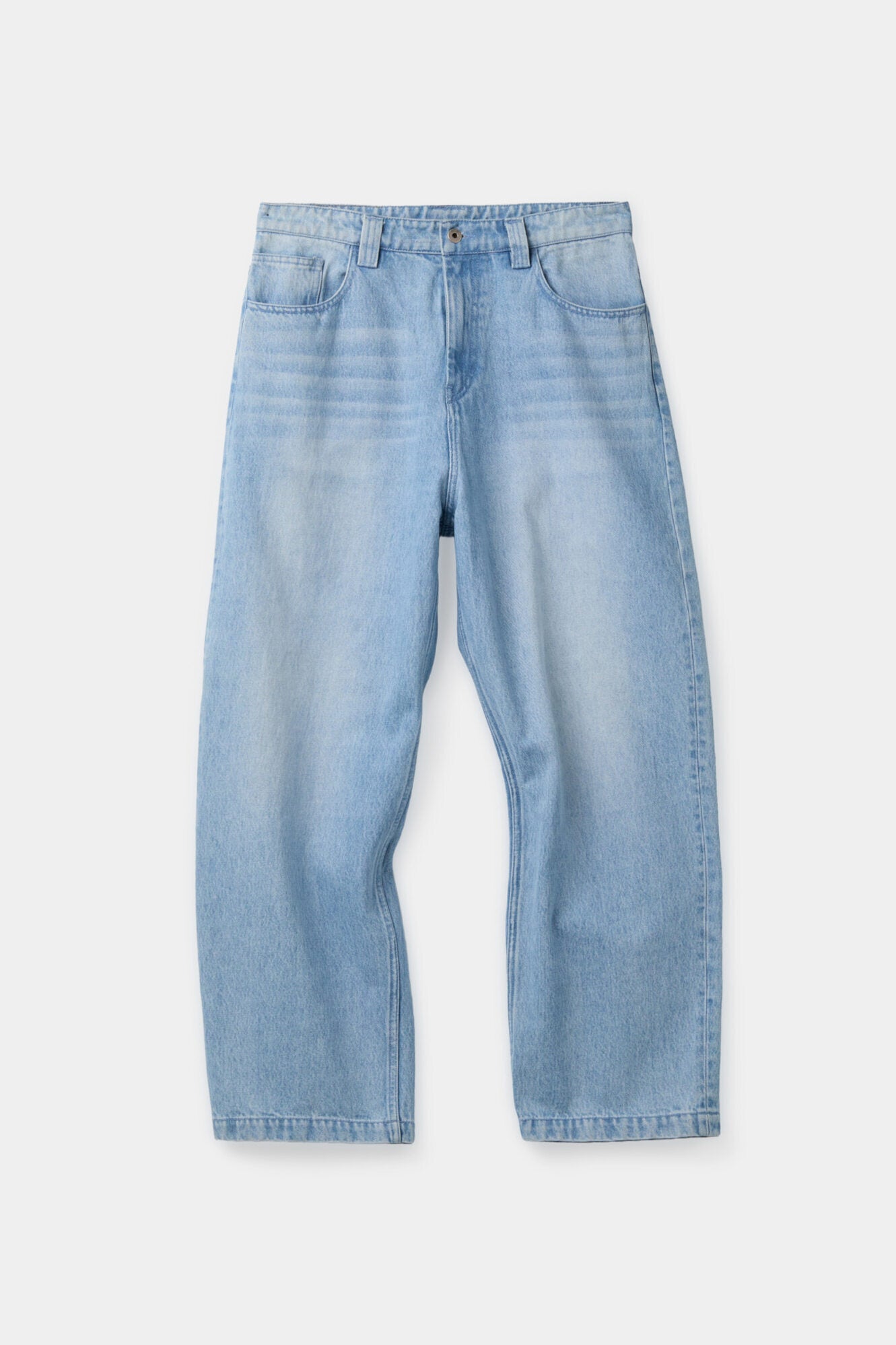 Ice blue washed baggy fit jeans (Ice blue)