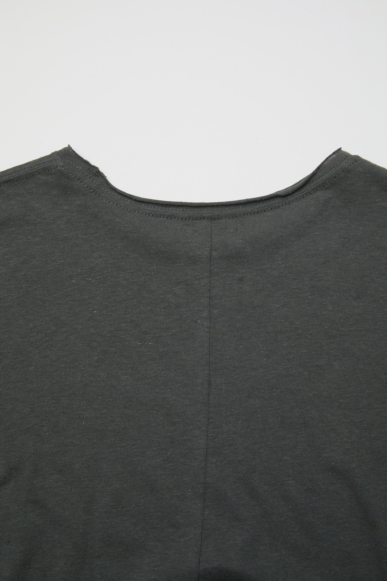 Linen blend long sleeve t-shirt (Charcoal gray)