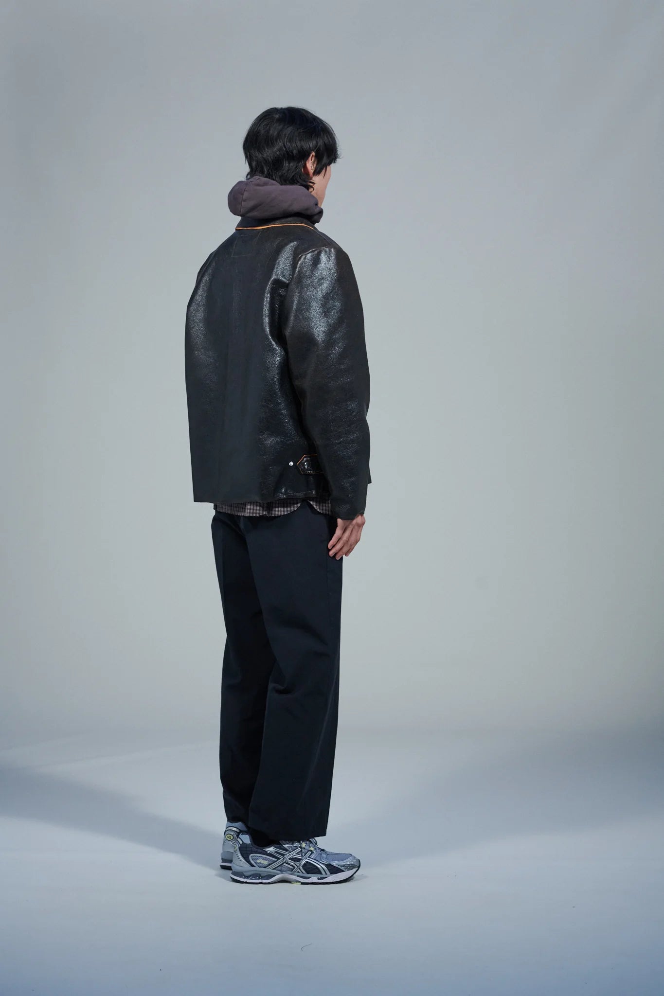 CF.22.16.01.01 SIMPLE JACKET crack leather black