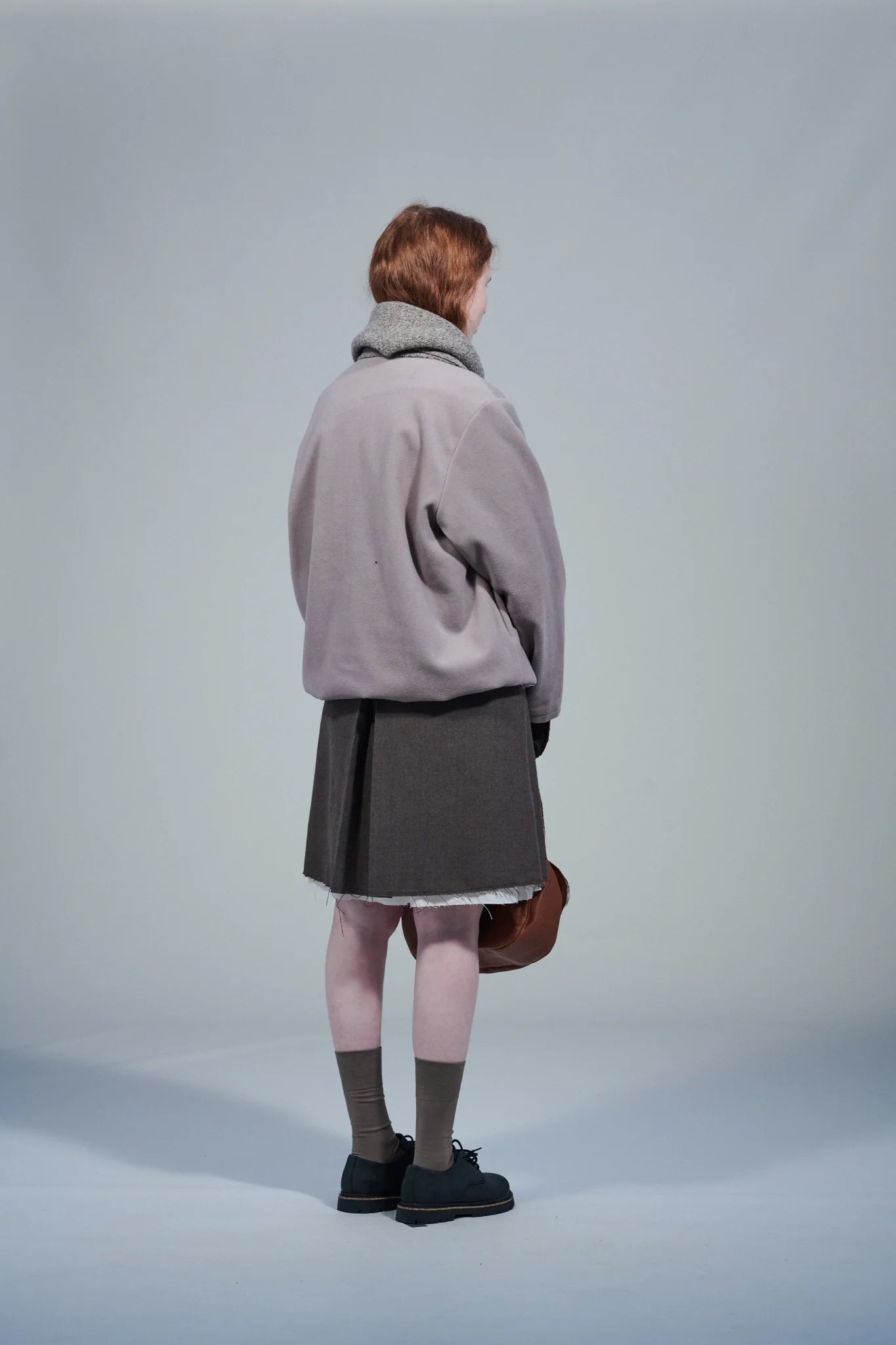 CF.22.09.05.03 FLEECE ANORAK pilled wool fleece sand