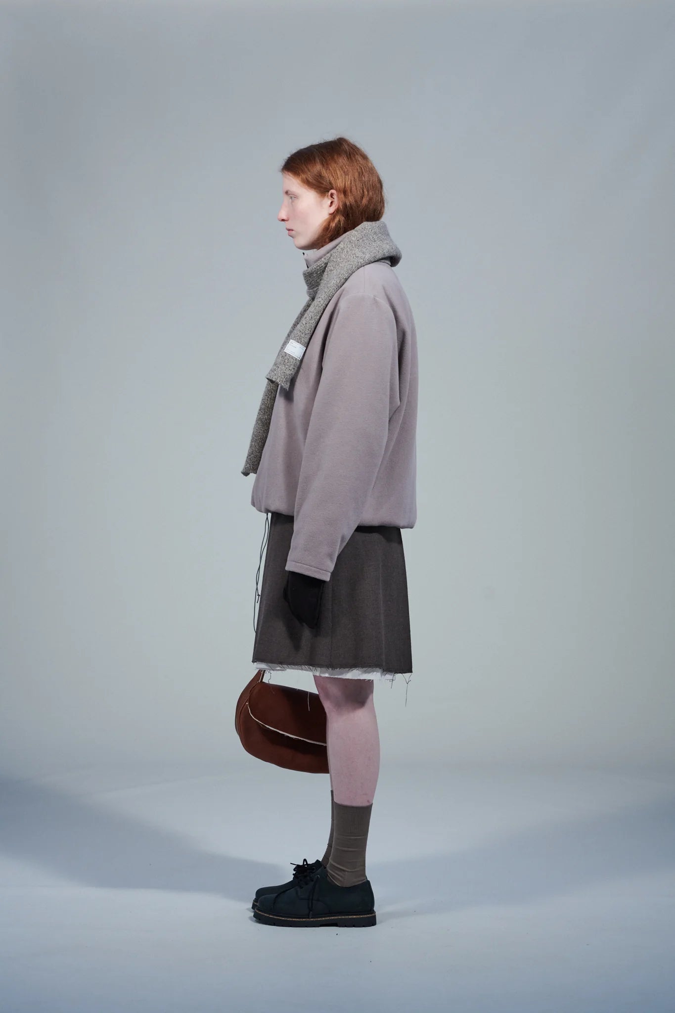 CF.22.09.05.03 FLEECE ANORAK pilled wool fleece sand