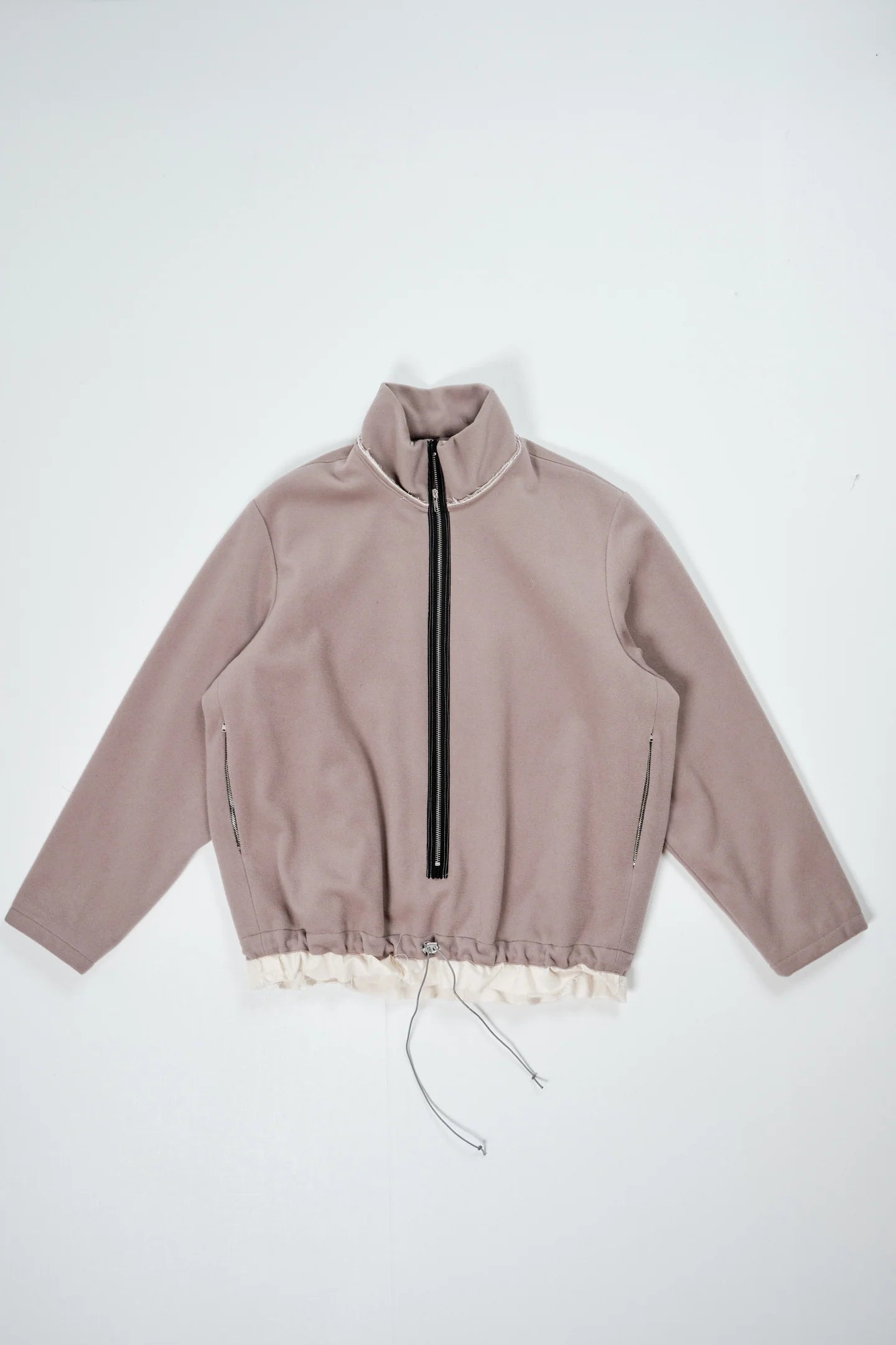 CF.22.09.05.03 FLEECE ANORAK pilled wool fleece sand