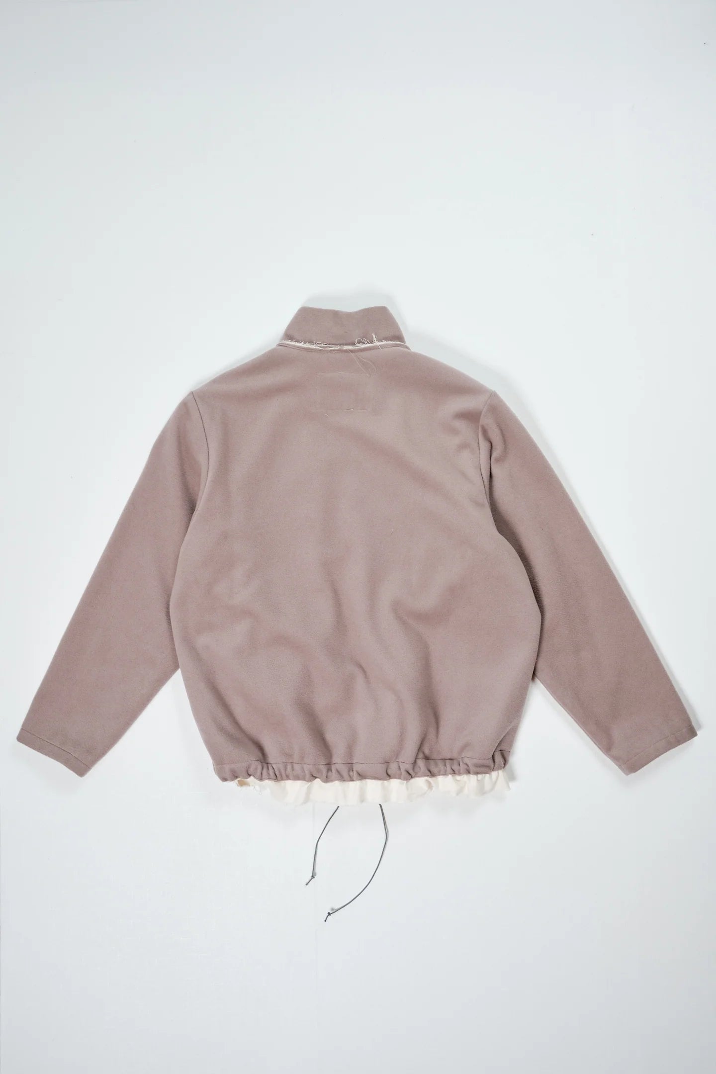 CF.22.09.05.03 FLEECE ANORAK pilled wool fleece sand