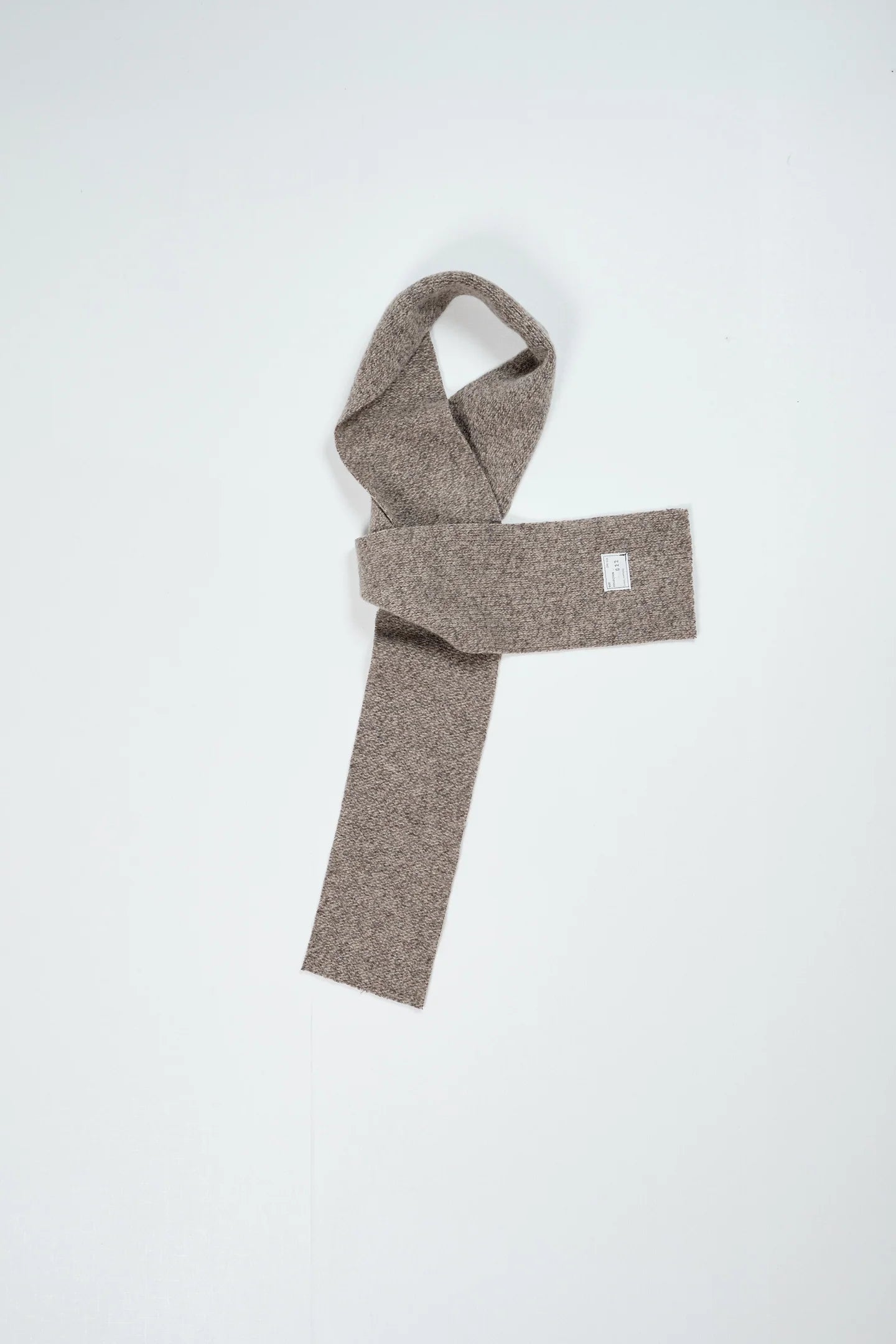 CF.22.11.05.03 HEAVY KNIT SCARF heavy rib melange brown