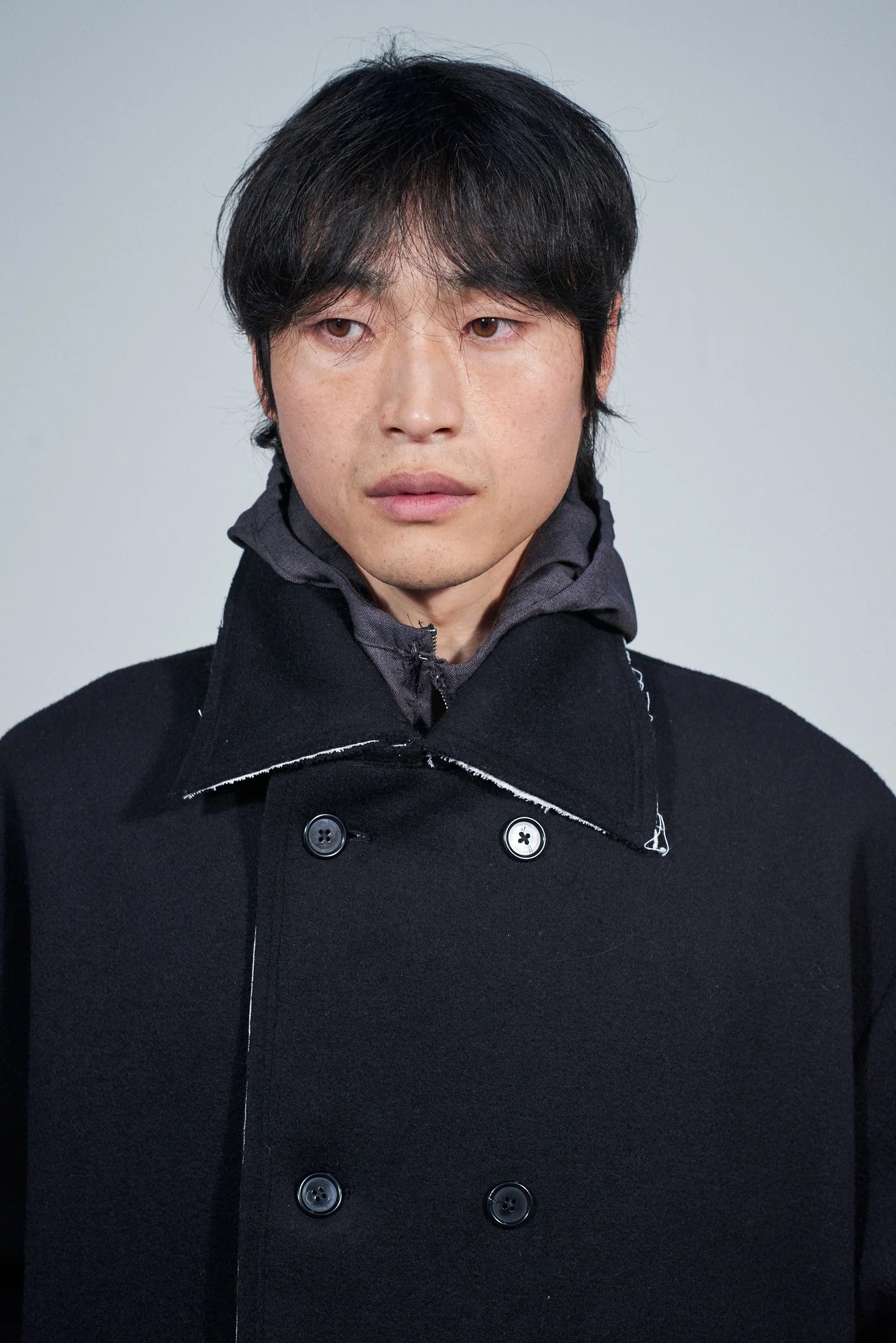 CF.22.10.06.01 PEACOAT SHORT wool felt black