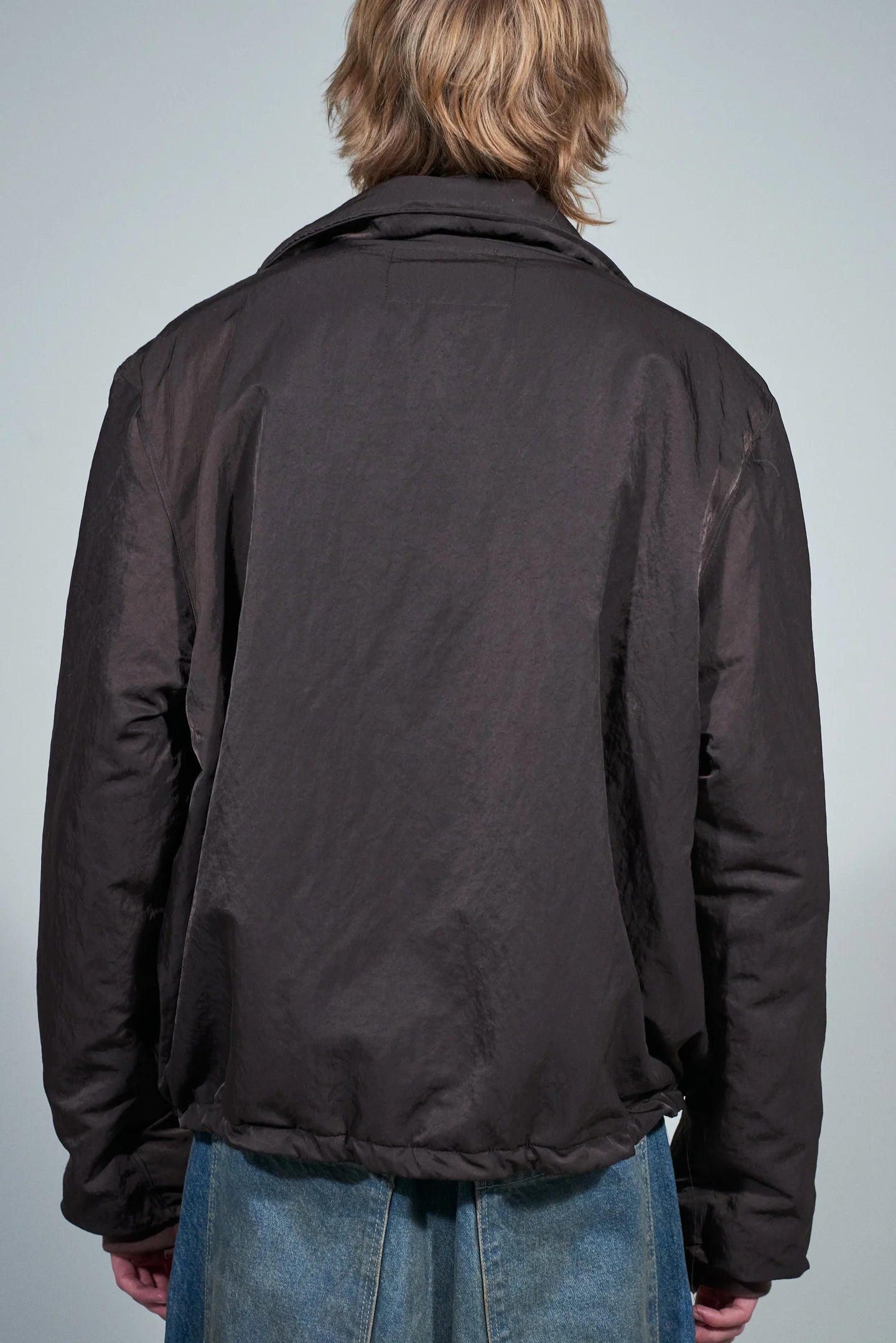 CF.22.10.05.01 PUFFED SIMPLE JACKET technical nylon brown