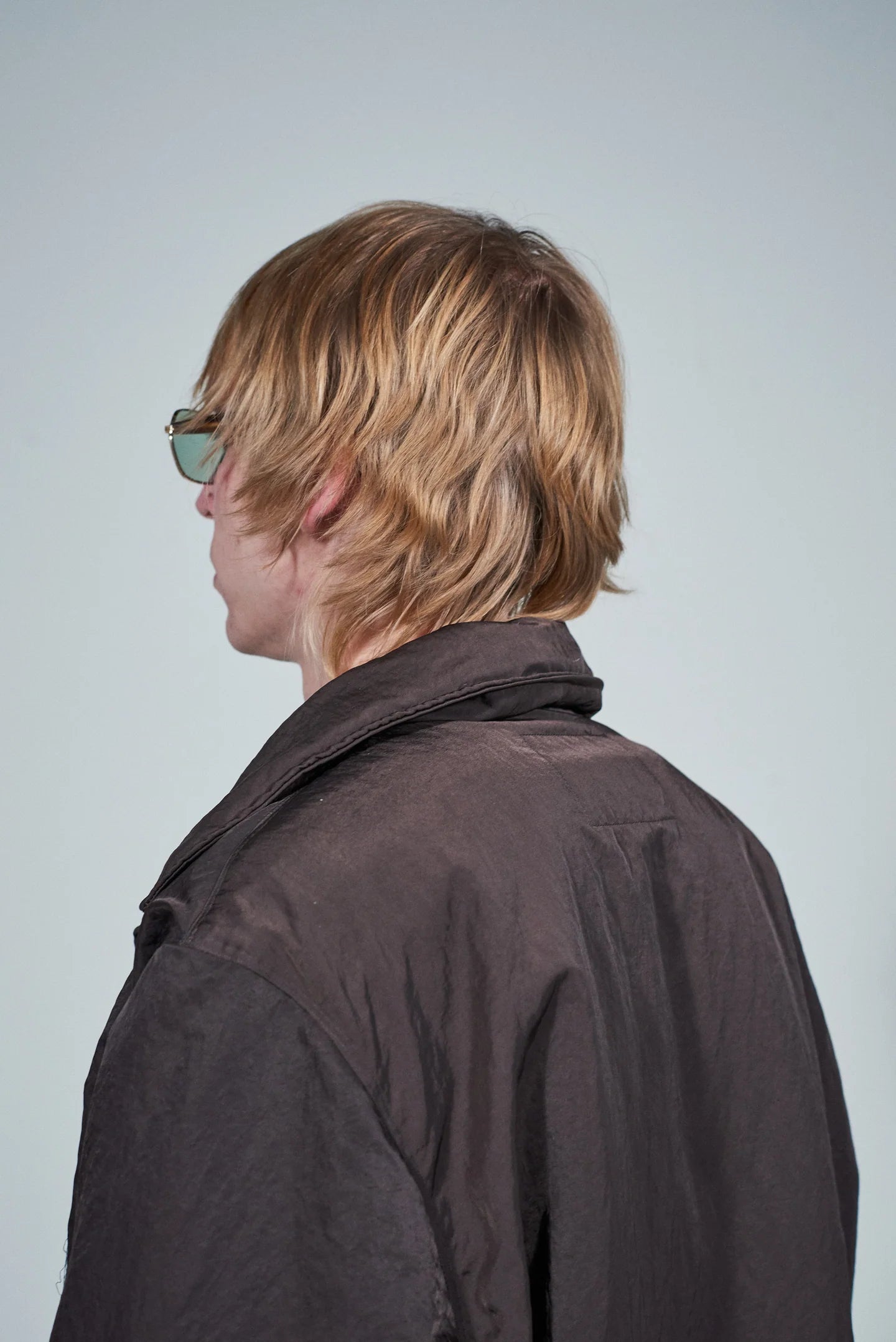 CF.22.10.05.01 PUFFED SIMPLE JACKET technical nylon brown