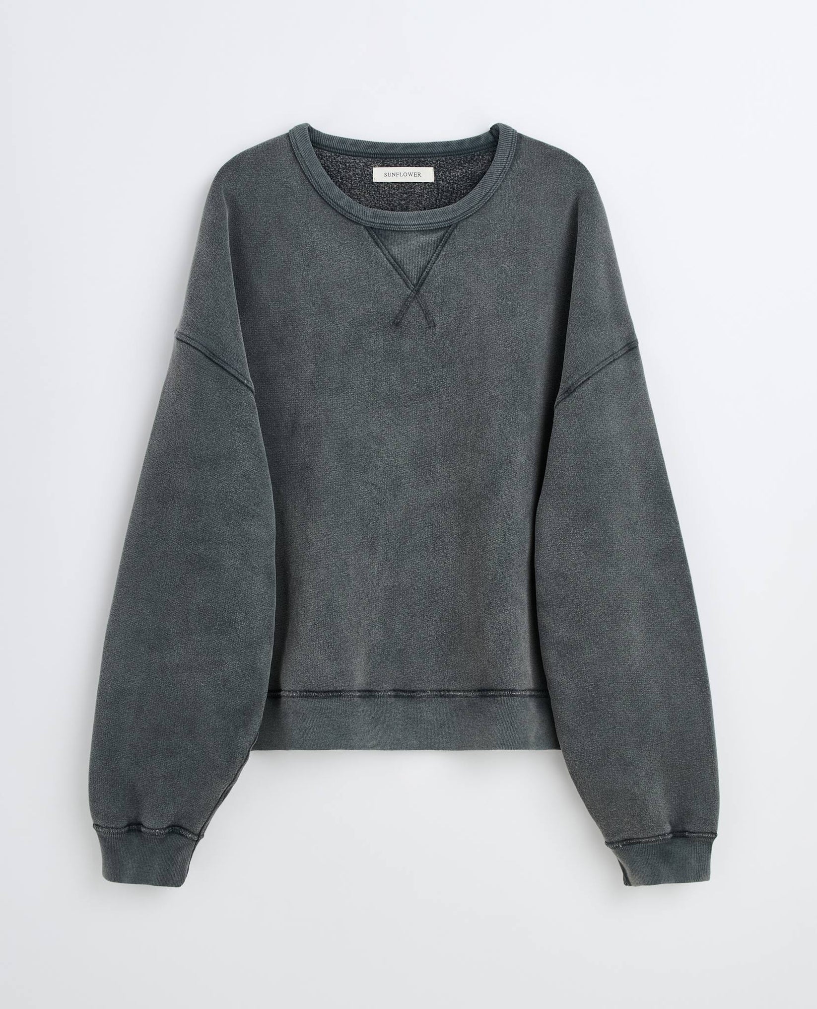 CREW SWEAT - 950 ANTRACITE WASHED