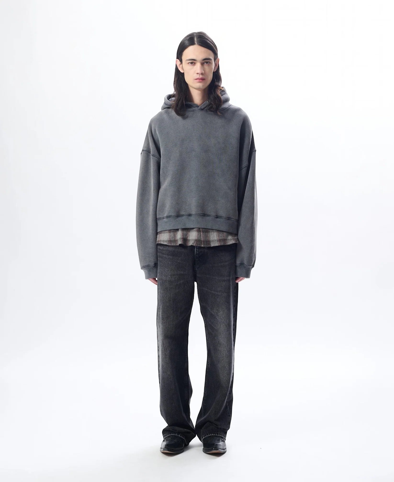 HOOD SWEAT - 950 ANTRACITE WASHED