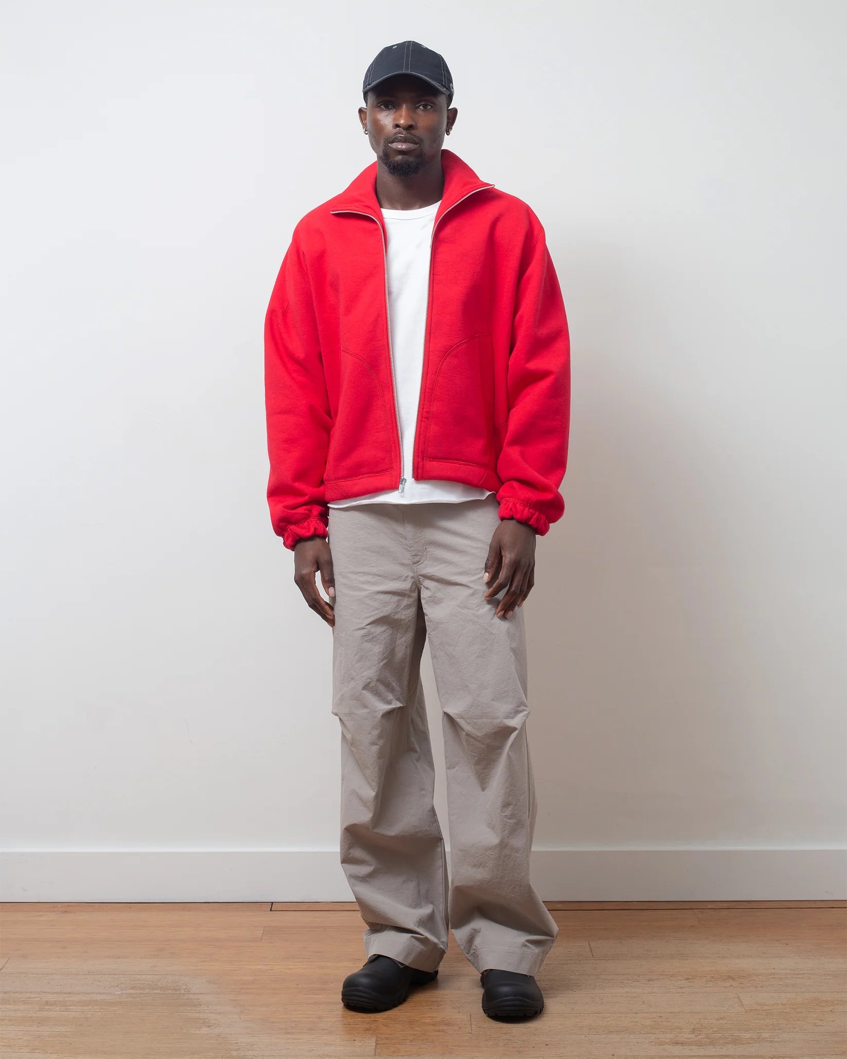 Colin Meredith Knot Zip Sweater Rouge
