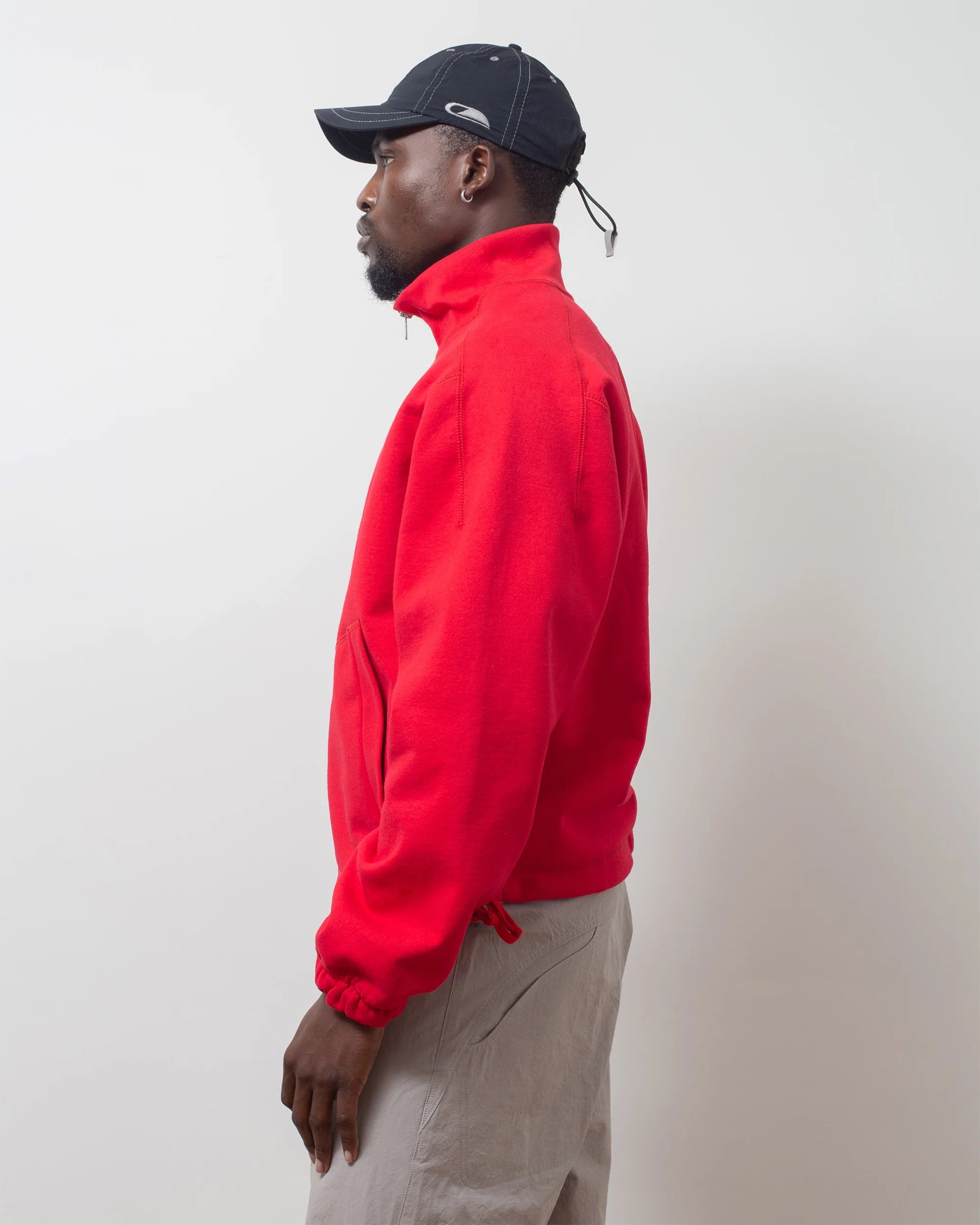 Colin Meredith Knot Zip Sweater Rouge