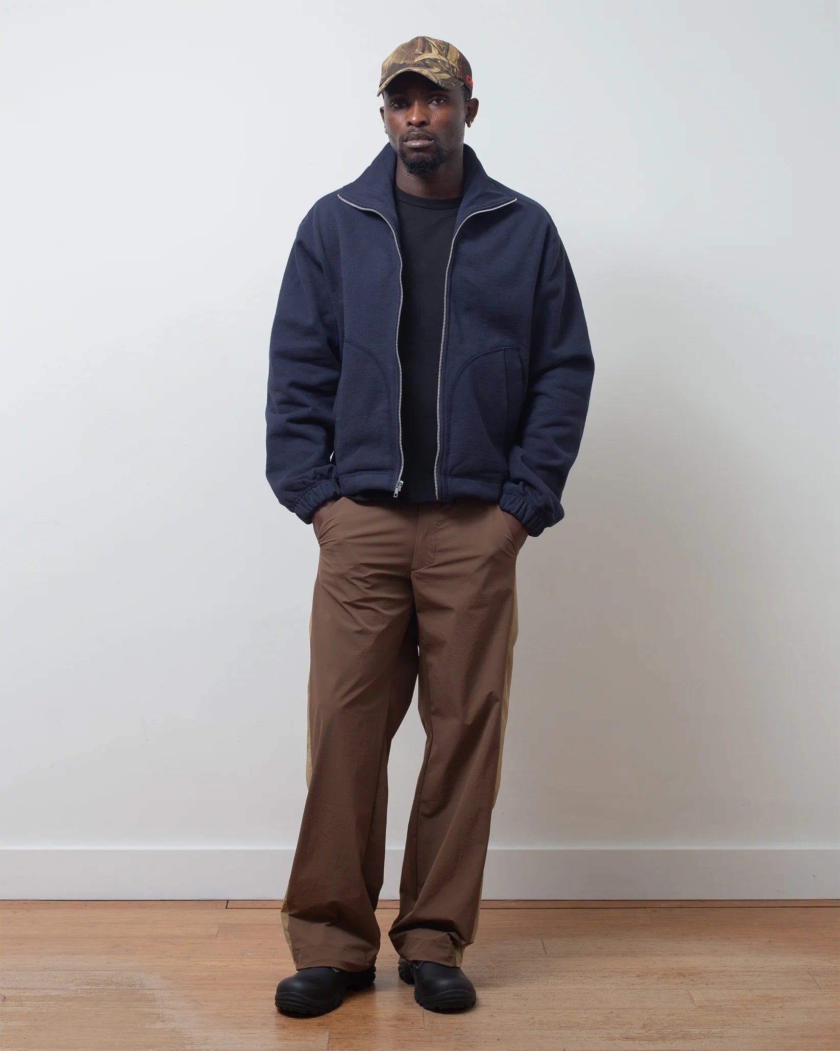 Colin Meredith Studio  Knot Zip Sweater Navy