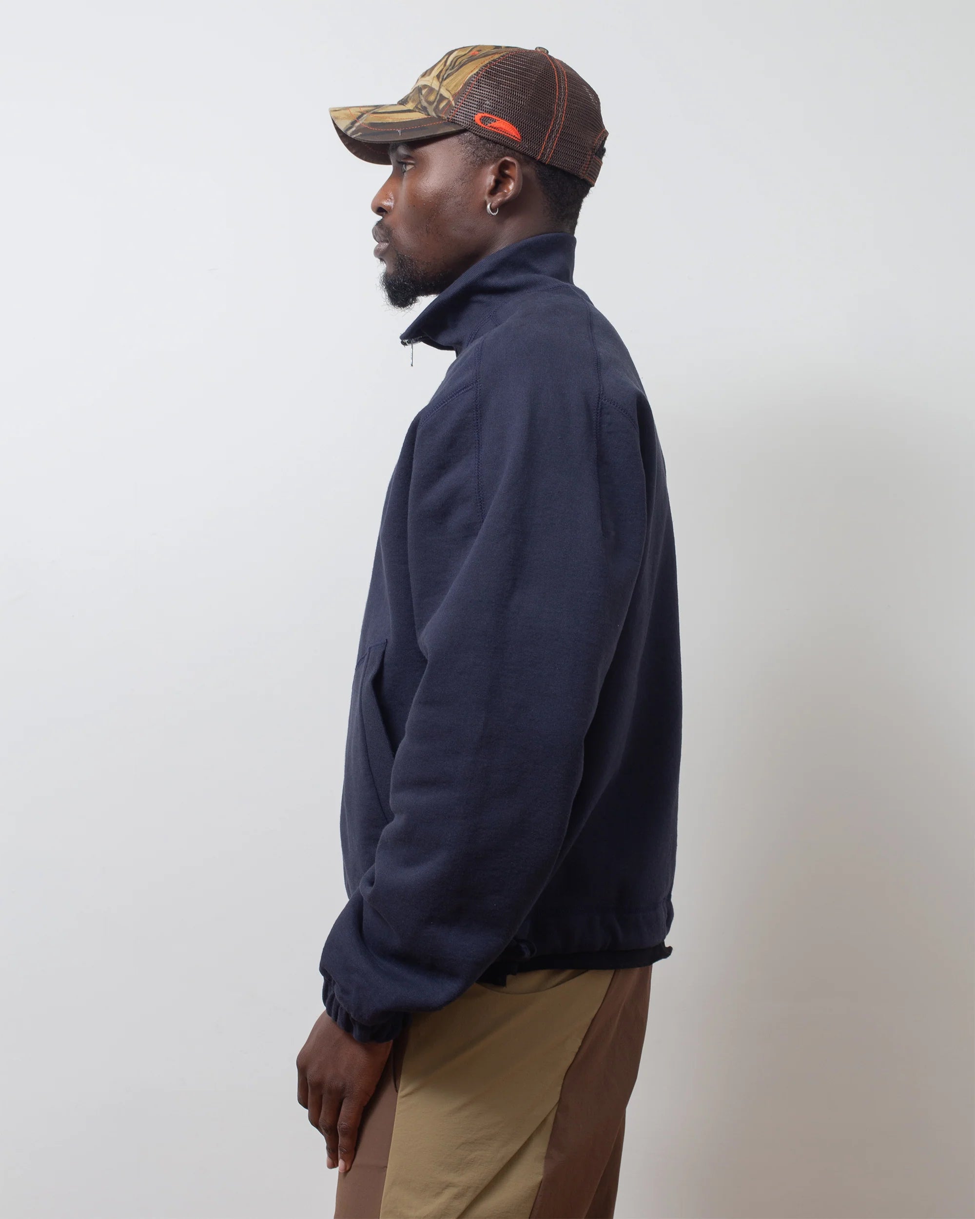 Colin Meredith Studio  Knot Zip Sweater Navy