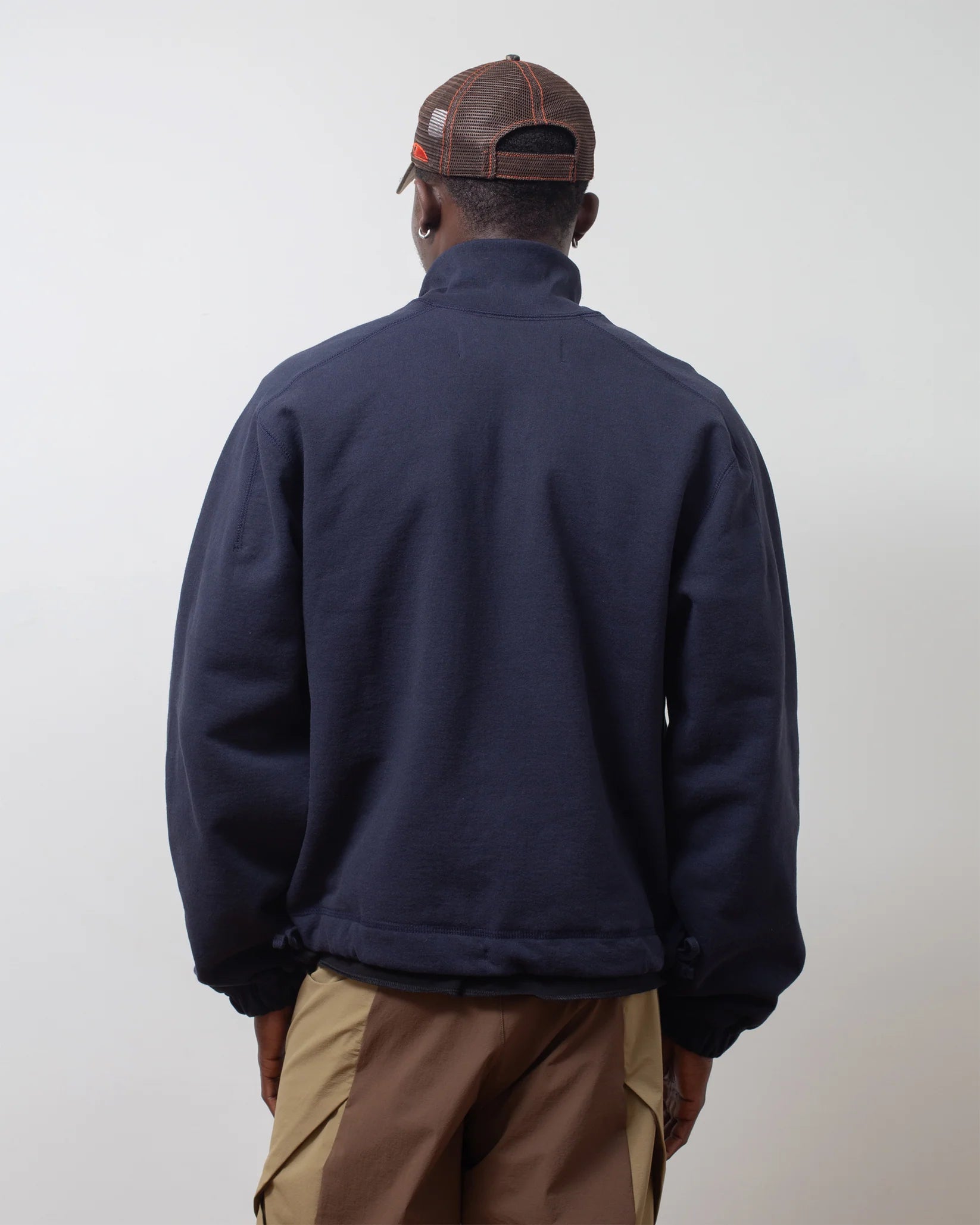 Colin Meredith Studio  Knot Zip Sweater Navy