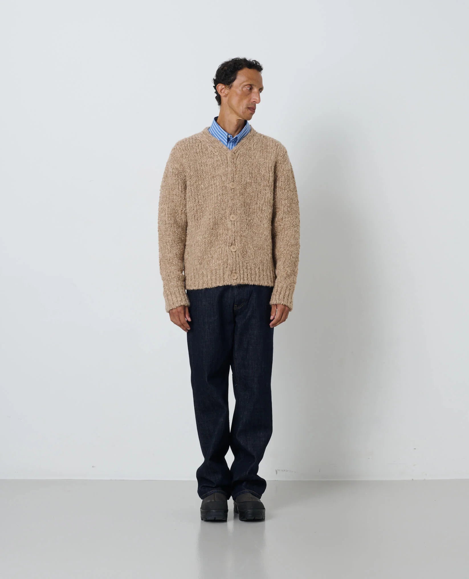 JOHN CARDIGAN - 160 DARK SAND