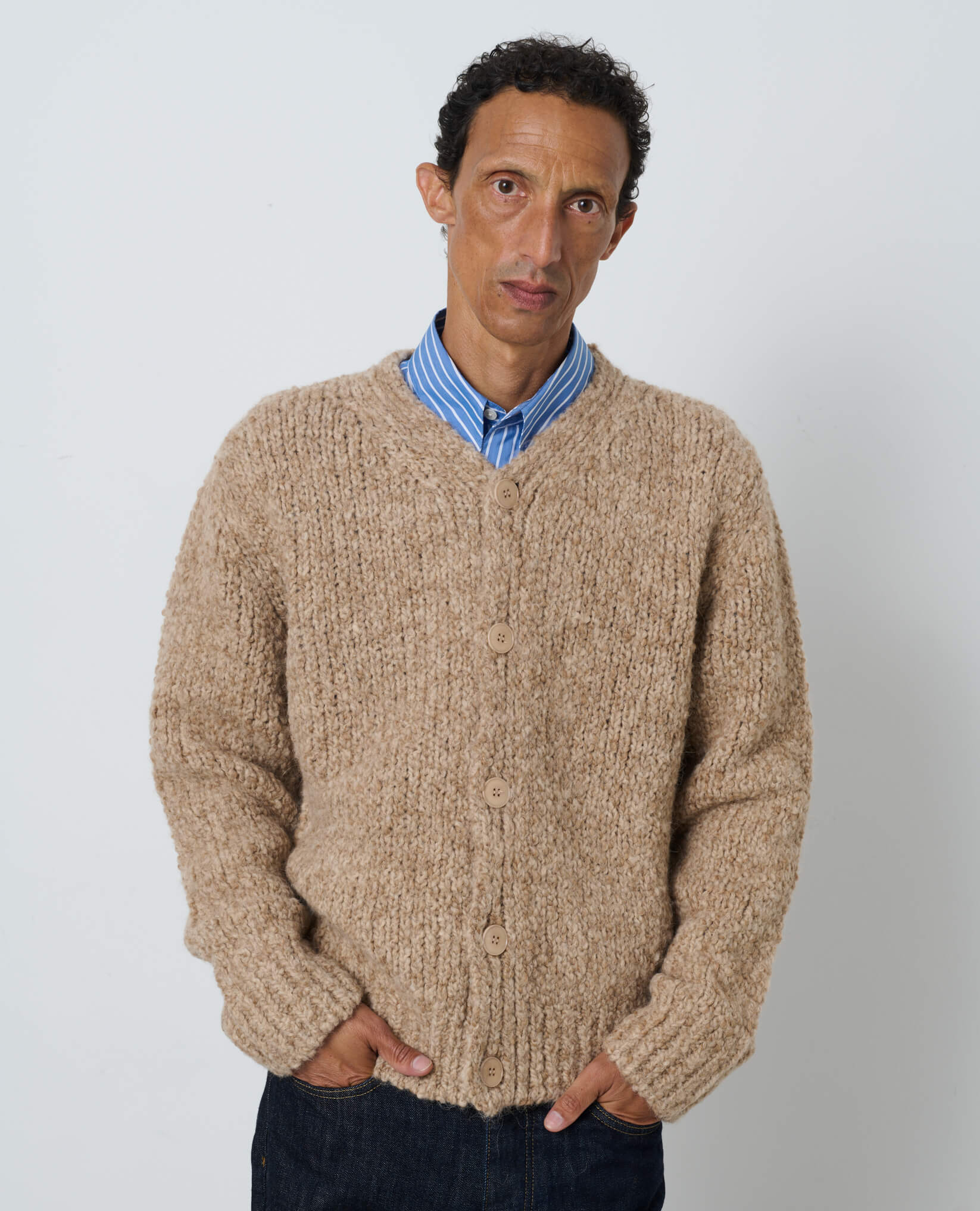 JOHN CARDIGAN - 160 DARK SAND