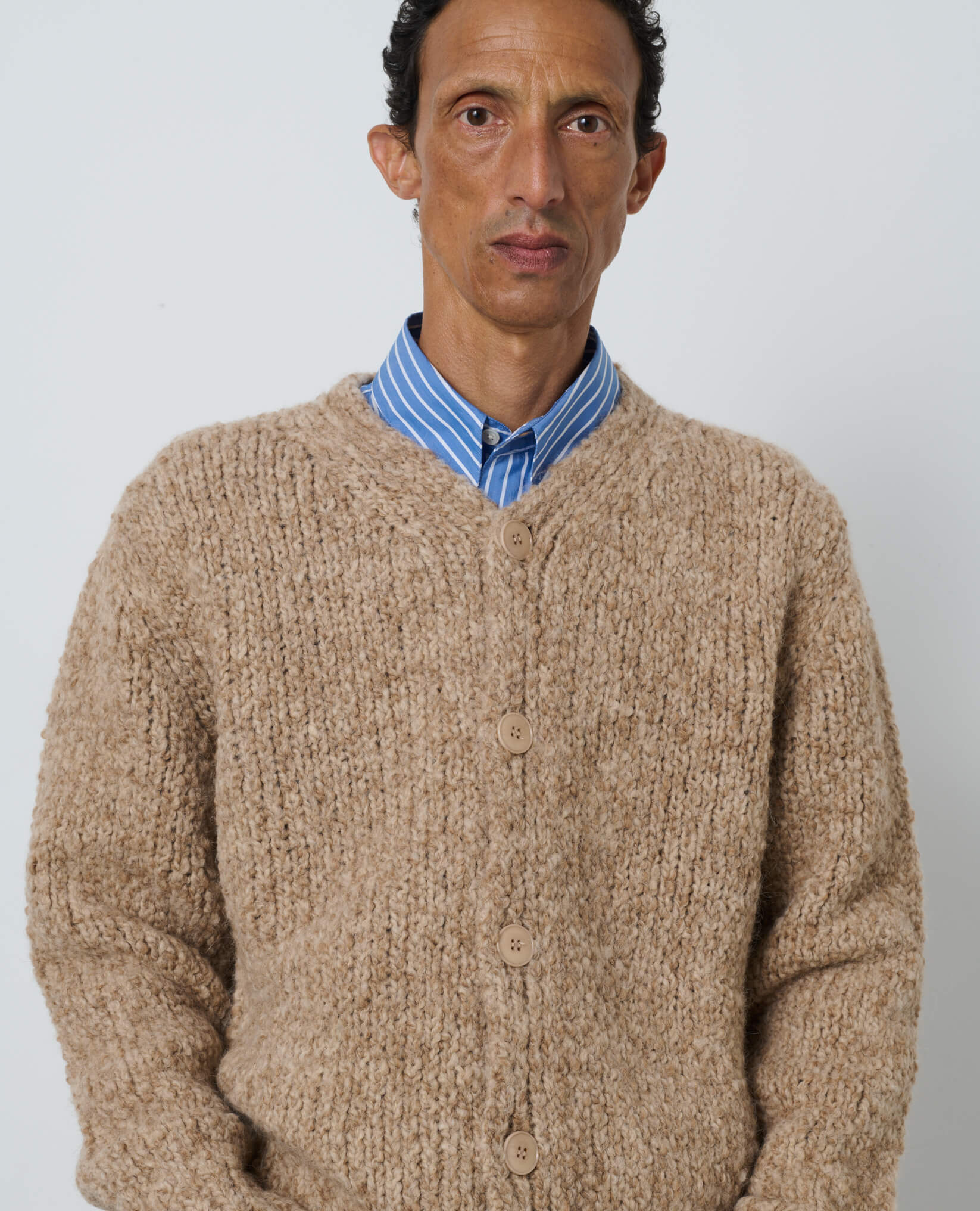 JOHN CARDIGAN - 160 DARK SAND