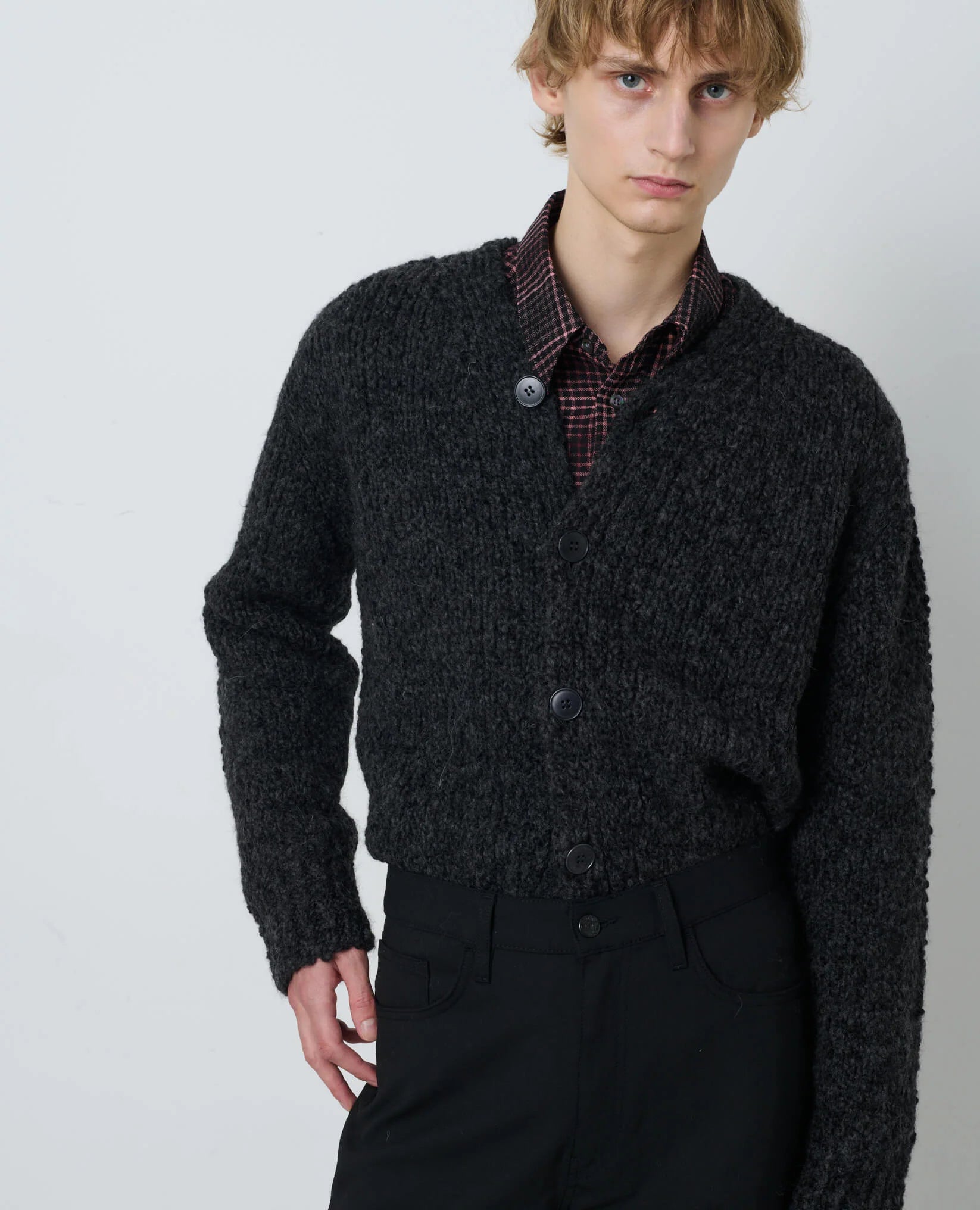 JOHN CARDIGAN - 998 BLACK