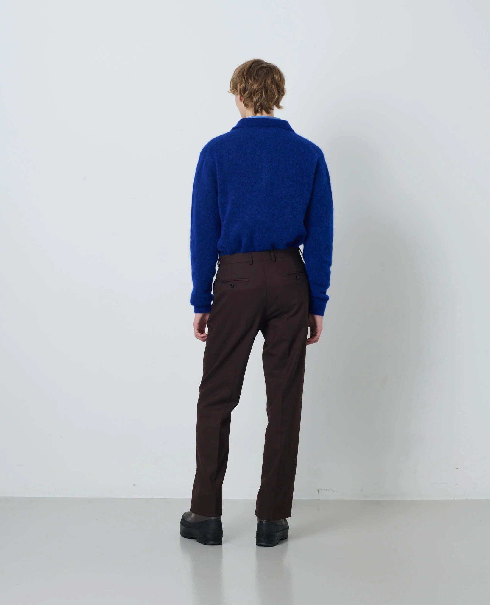 MOHAIR POLO - 200 KLEIN BLUE