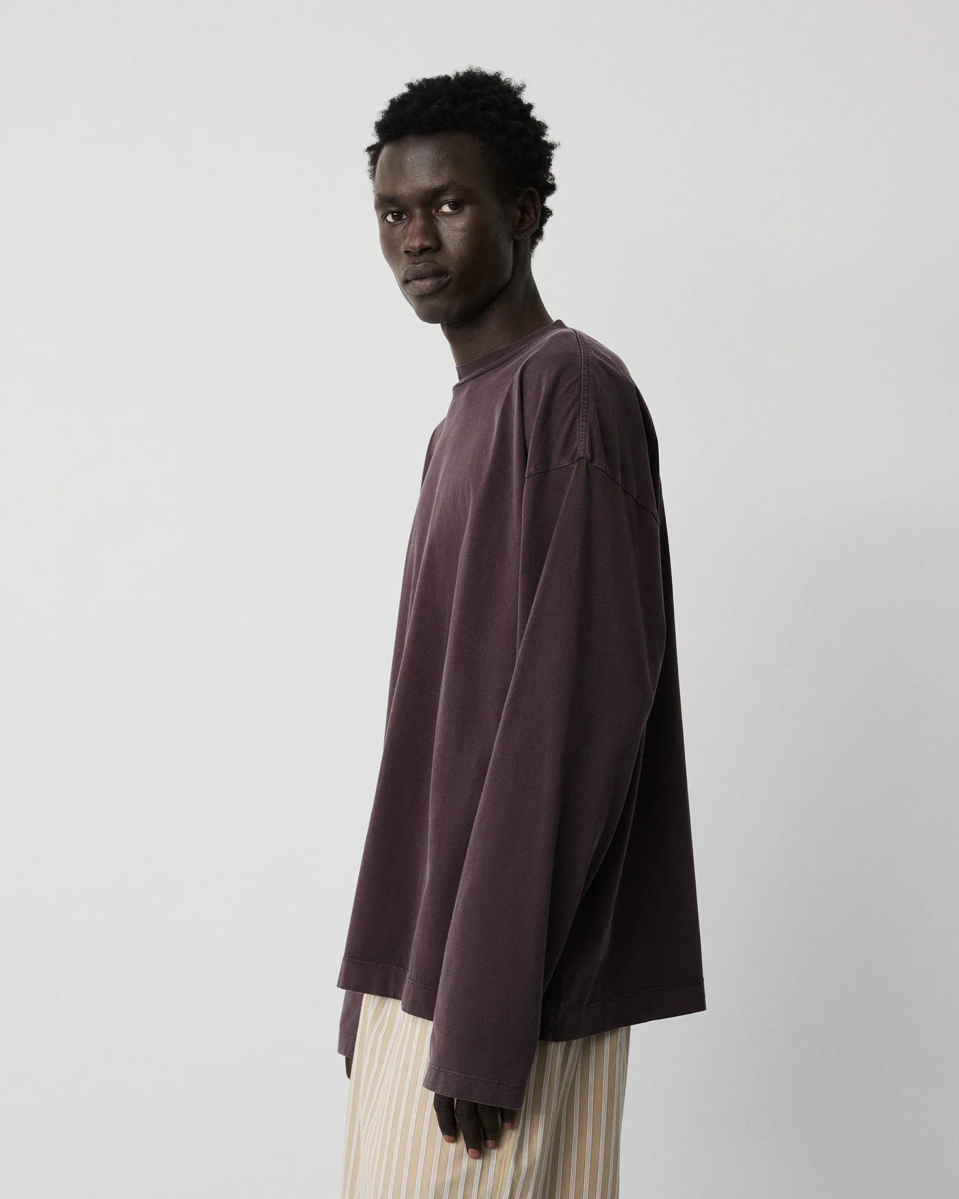 Full long sleeve t-shirt - cherry brown