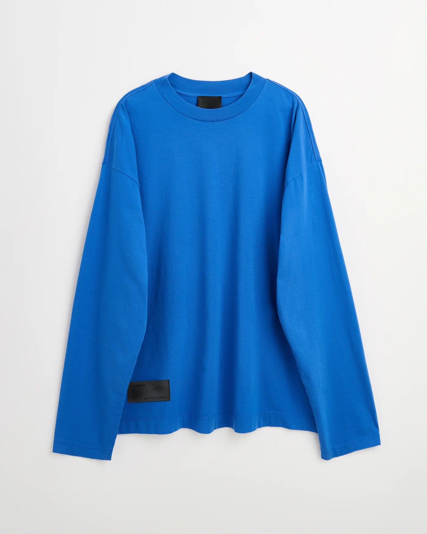 Full long sleeve t-shirt - washed bright blue