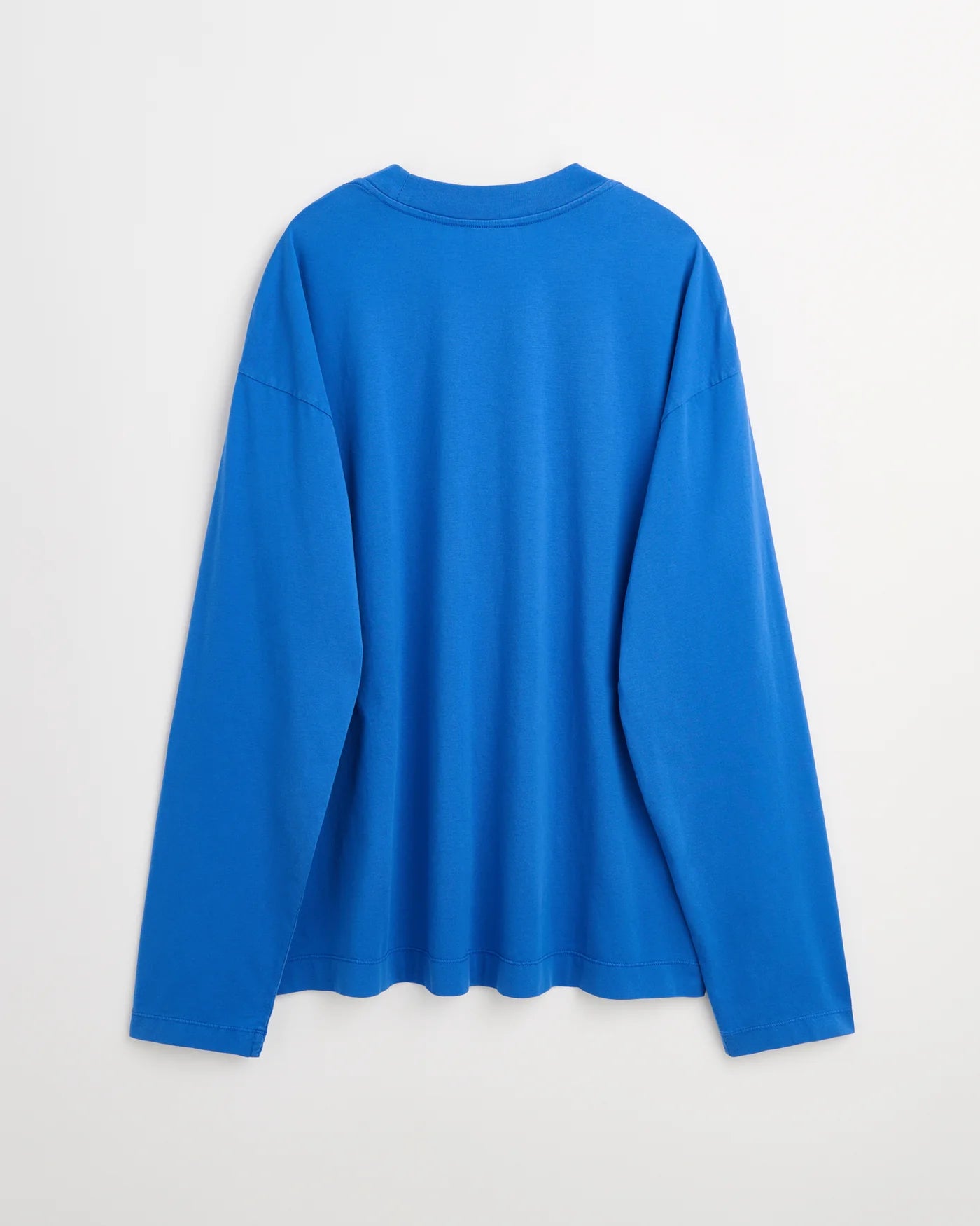 Full long sleeve t-shirt - washed bright blue