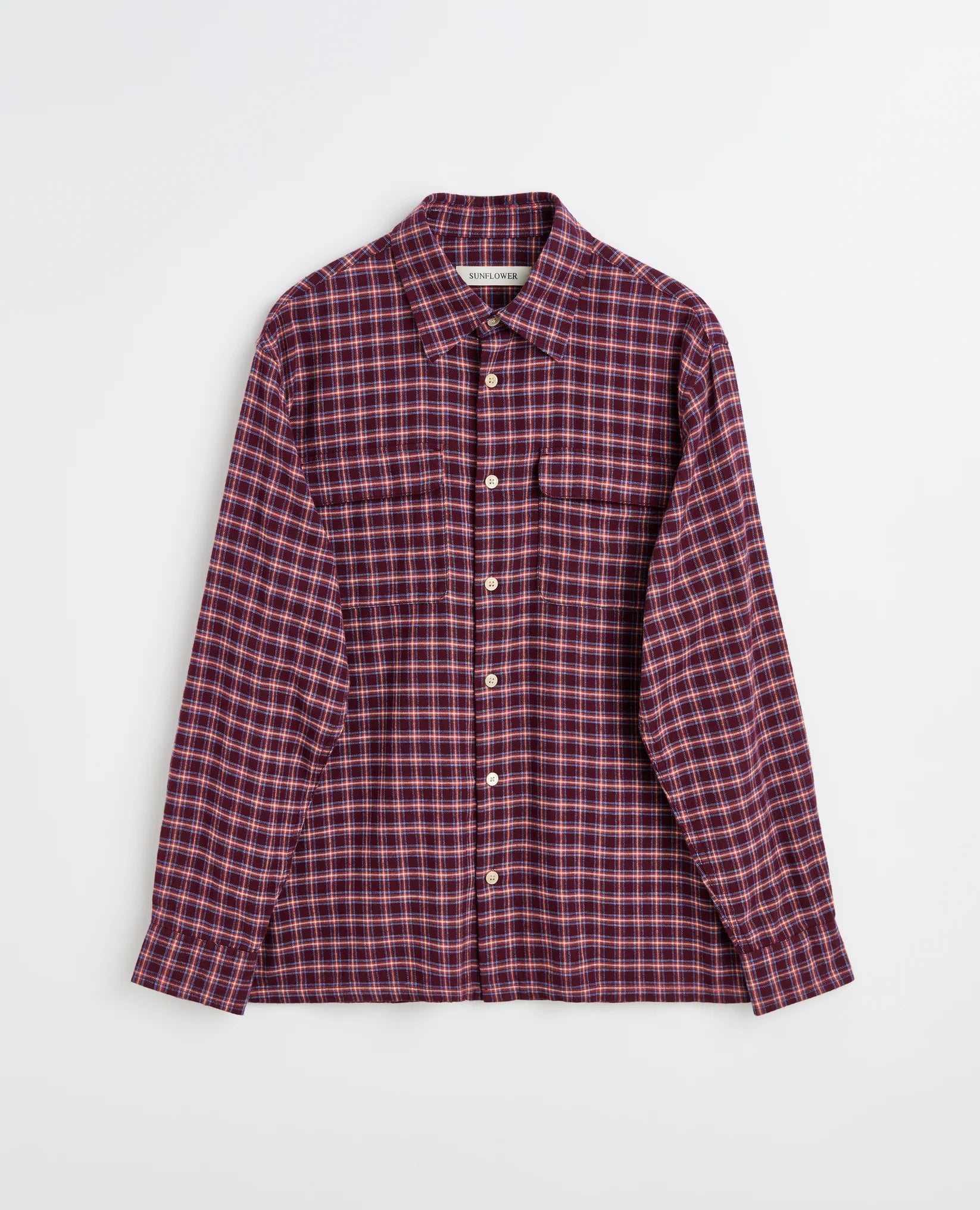 NEW POCKET SHIRT - 690 BURGUNDY