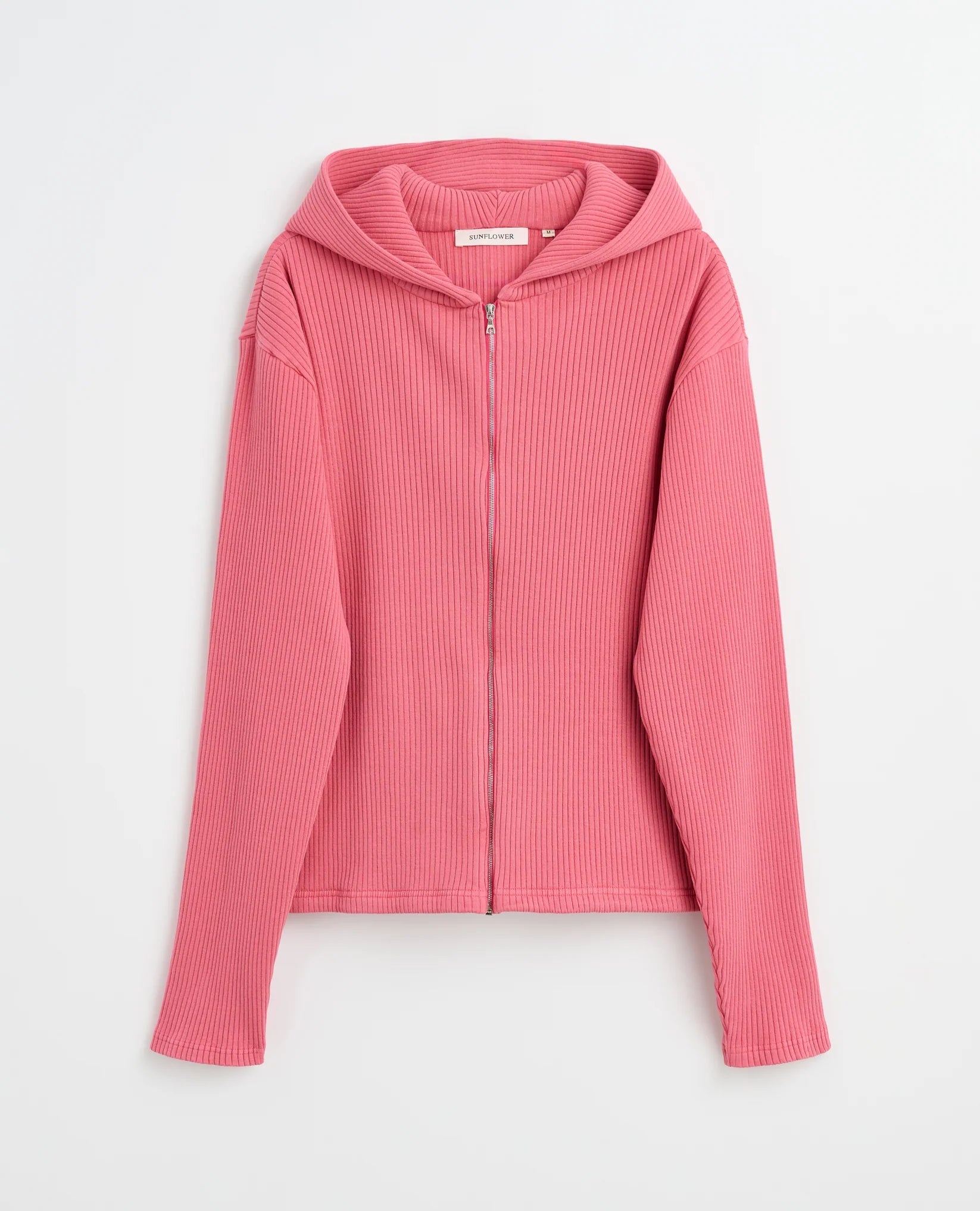 RIB ZIP SWEAT - 690 PINK