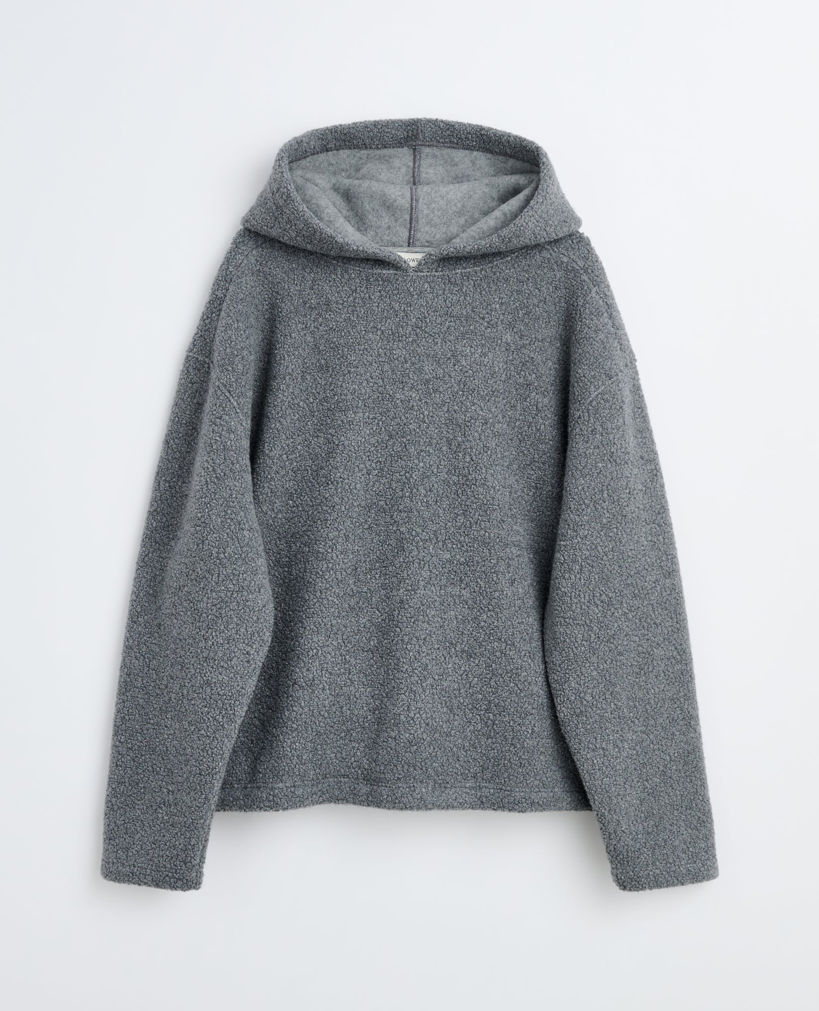 WOOL HOODIE - 800 GREY MELANGE