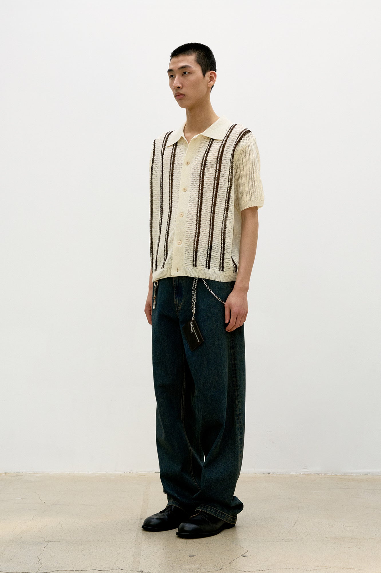 Back side blue tinted jeans (Two-tone blue)