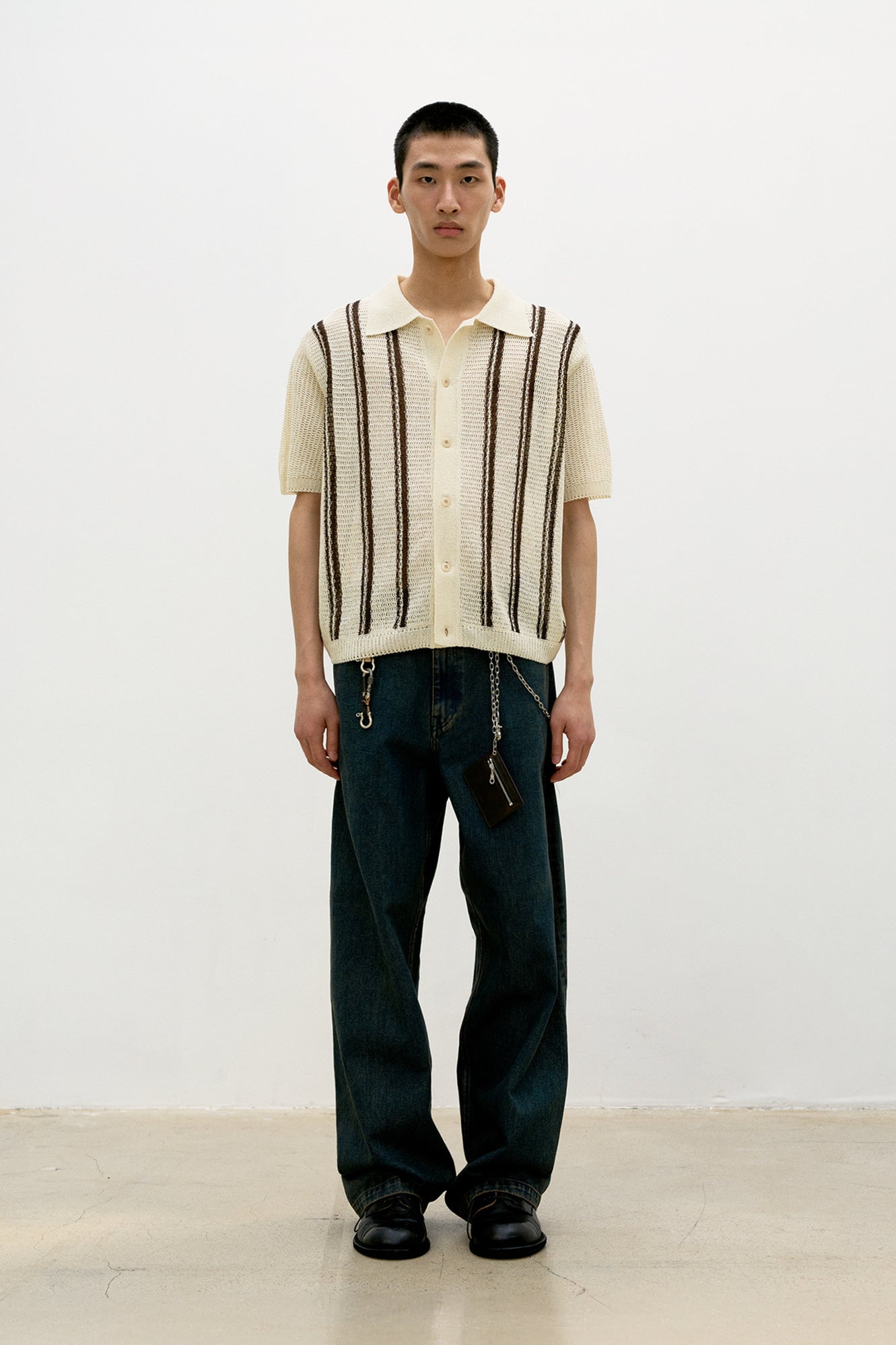 Back side blue tinted jeans (Two-tone blue)