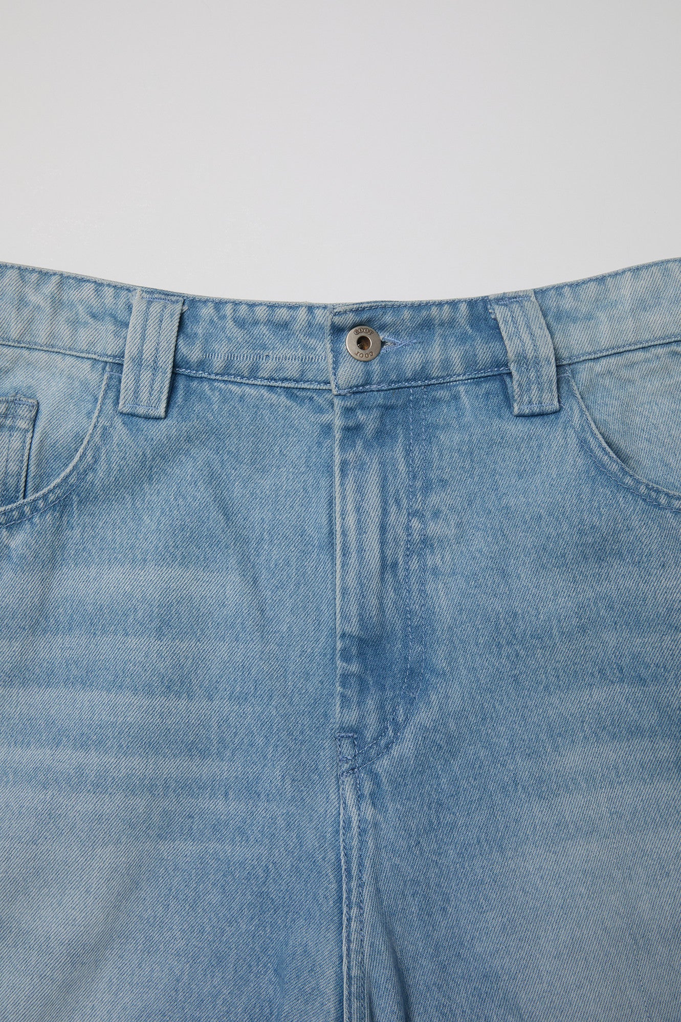 Ice blue washed baggy fit jeans (Ice blue)