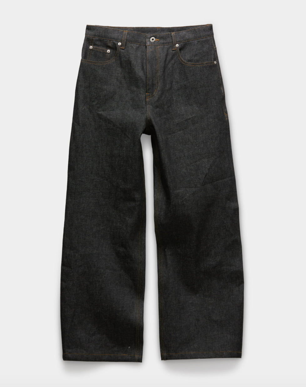 Rigid Semi-Wide Jeans (Indigo)