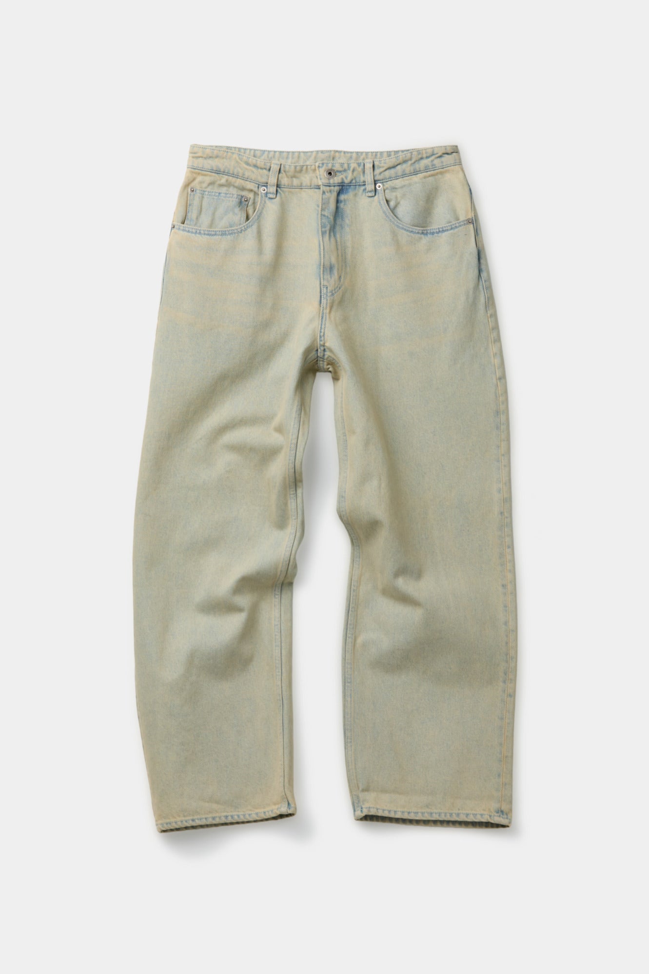 Relaxed-Fit Tinted Jeans (Light Blue)